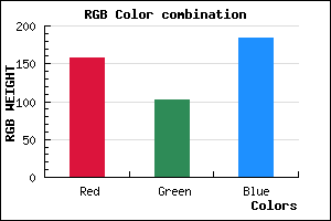 rgb background color #9E66B8 mixer