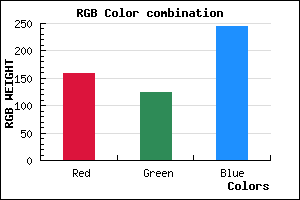 rgb background color #9E7CF5 mixer