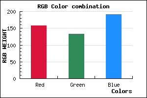 rgb background color #9E85BF mixer
