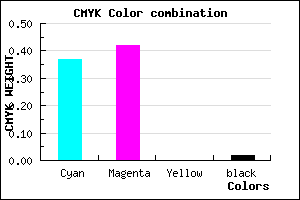 #9E90F9 color CMYK mixer