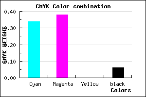 #9E95EF color CMYK mixer