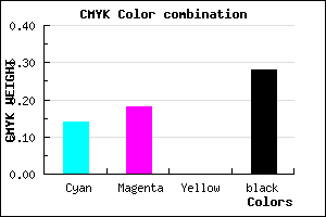#9E96B8 color CMYK mixer