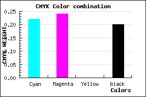 #9E9BCB color CMYK mixer