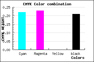 #9E9CCA color CMYK mixer