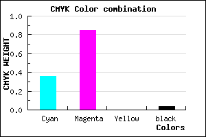 #9E25F5 color CMYK mixer