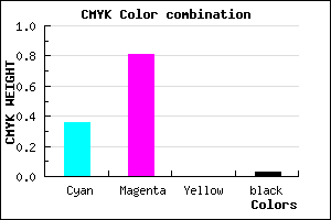 #9E2FF7 color CMYK mixer