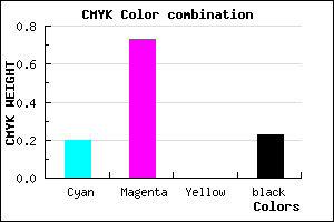 #9E35C5 color CMYK mixer