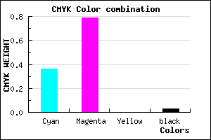 #9E35F7 color CMYK mixer