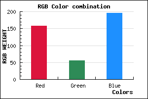 rgb background color #9E37C3 mixer