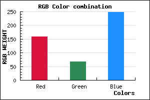 rgb background color #9E43F9 mixer