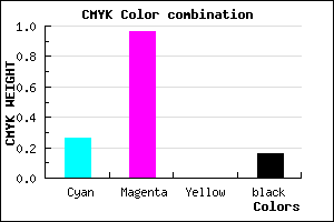 #9E08D6 color CMYK mixer
