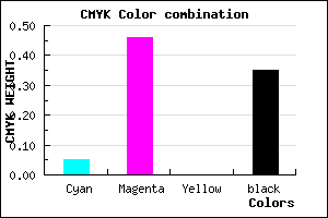#9E5AA6 color CMYK mixer