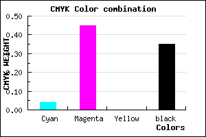#9E5BA5 color CMYK mixer