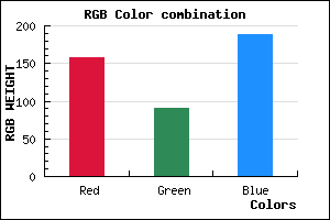 rgb background color #9E5BBD mixer