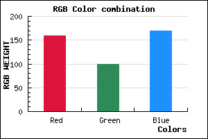 rgb background color #9F64AA mixer