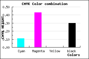 #9F66B2 color CMYK mixer