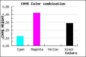 #9F69B5 color CMYK mixer