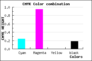 #9F0BD1 color CMYK mixer