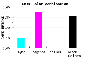 #9F73B1 color CMYK mixer
