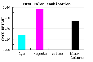 #9F73B9 color CMYK mixer