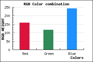 rgb background color #9F75F3 mixer