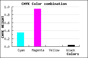 #9F0CF5 color CMYK mixer