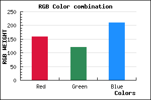 rgb background color #9F78D2 mixer