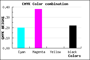 #9F7BC7 color CMYK mixer