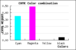 #9F7DF5 color CMYK mixer
