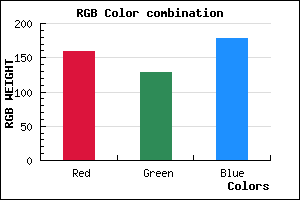 rgb background color #9F80B2 mixer