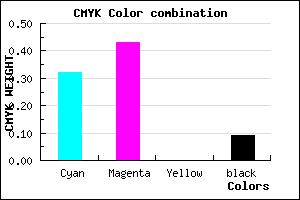#9F85E9 color CMYK mixer