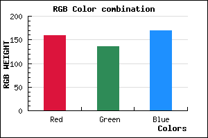 rgb background color #9F88AA mixer