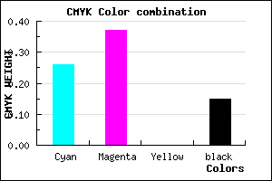 #9F88D8 color CMYK mixer