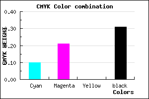 #9F8BB1 color CMYK mixer