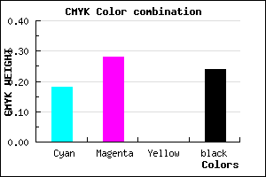 #9F8DC3 color CMYK mixer