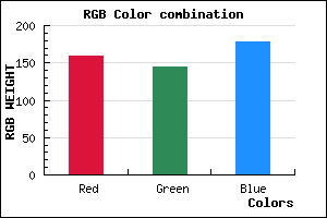 rgb background color #9F90B2 mixer