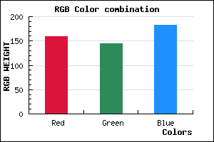 rgb background color #9F91B7 mixer
