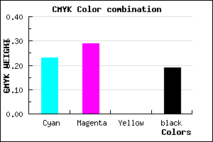 #9F92CE color CMYK mixer