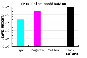 #9F96C0 color CMYK mixer
