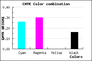 #9F96D6 color CMYK mixer