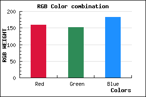 rgb background color #9F98B6 mixer