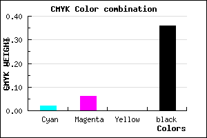 #9F99A3 color CMYK mixer