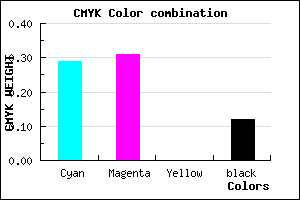 #9F9AE0 color CMYK mixer