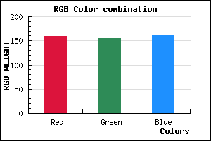 rgb background color #9F9BA1 mixer