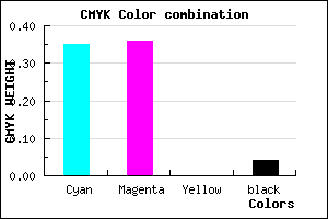 #9F9DF5 color CMYK mixer