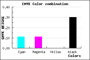 #9F9EB2 color CMYK mixer