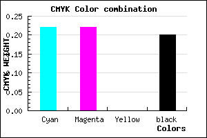 #9F9FCD color CMYK mixer