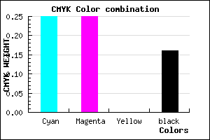 #9F9FD5 color CMYK mixer