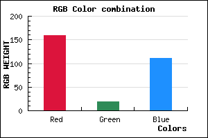 rgb background color #9F136F mixer