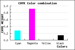 #9F14DC color CMYK mixer